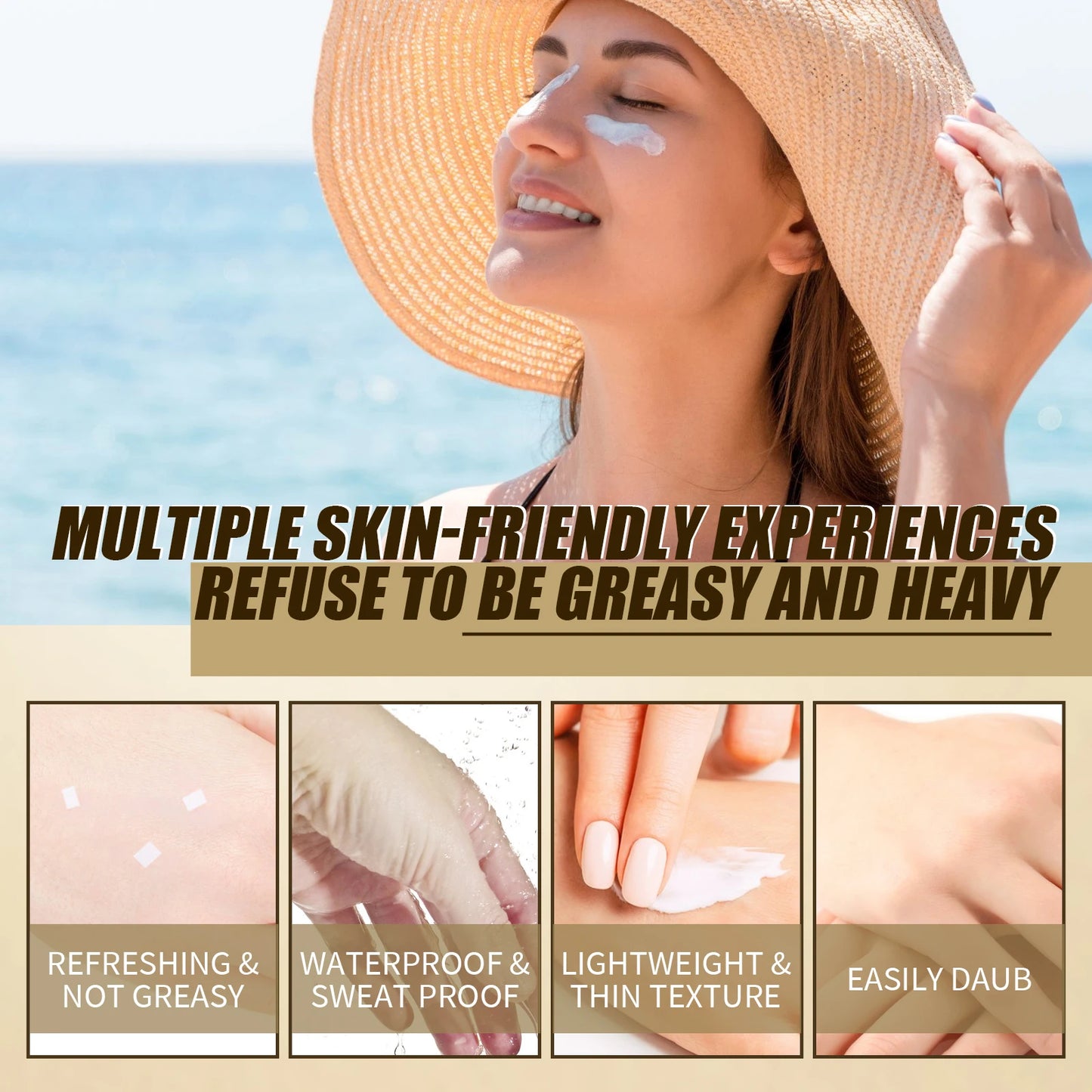 Ouhoe SPF 50 Face Sunscreen Rice Probiotic Brightening Cream