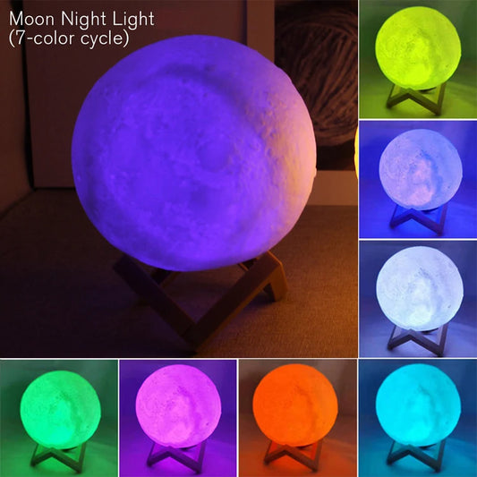 Moon Light Galaxy LED Book Light For Kids Bedroom Decor