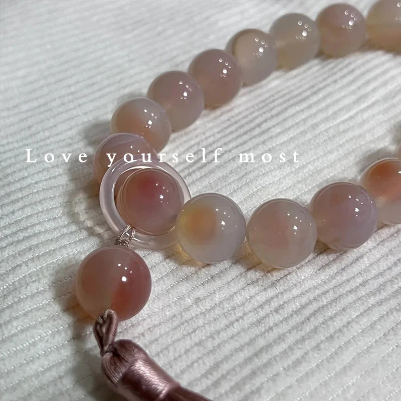 Tibetan Buddhist Jade Stone Mala Bracelet And Necklace Set