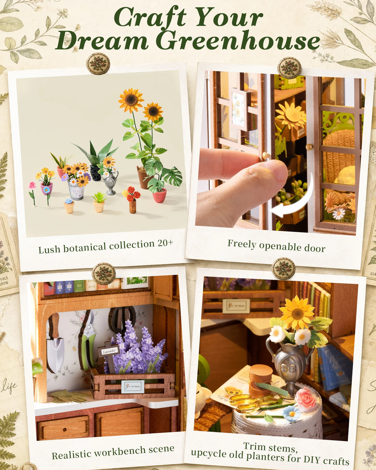 Rolife Book Nook Kit Mini Dollhouse Model Building Set