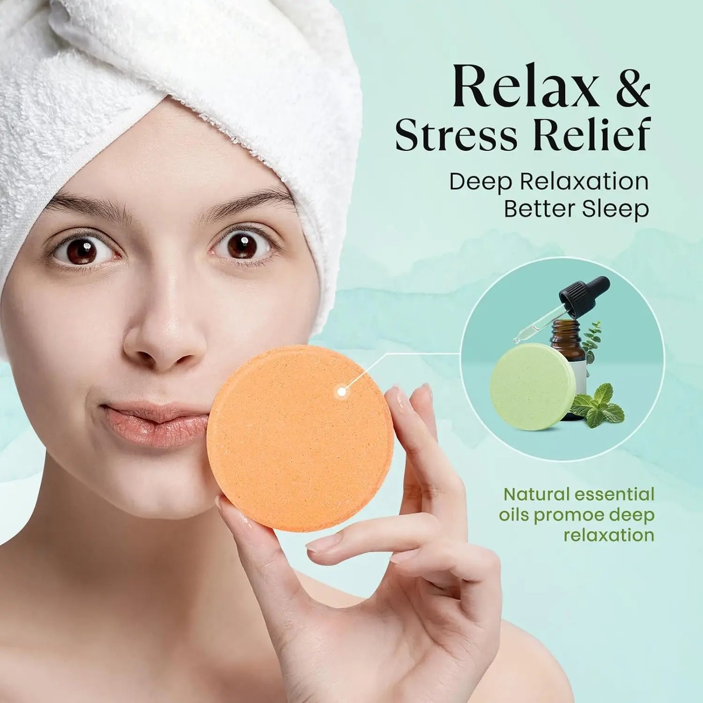 Shower Steamers Aromatherapy – Birthday Gifts for Women, Natural Essential Oils Bath Bombs for Self Care Relaxation Home SPA