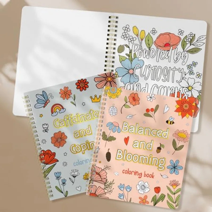 Relaxing Coloring Book Set For Adults And Teens Stress Relief