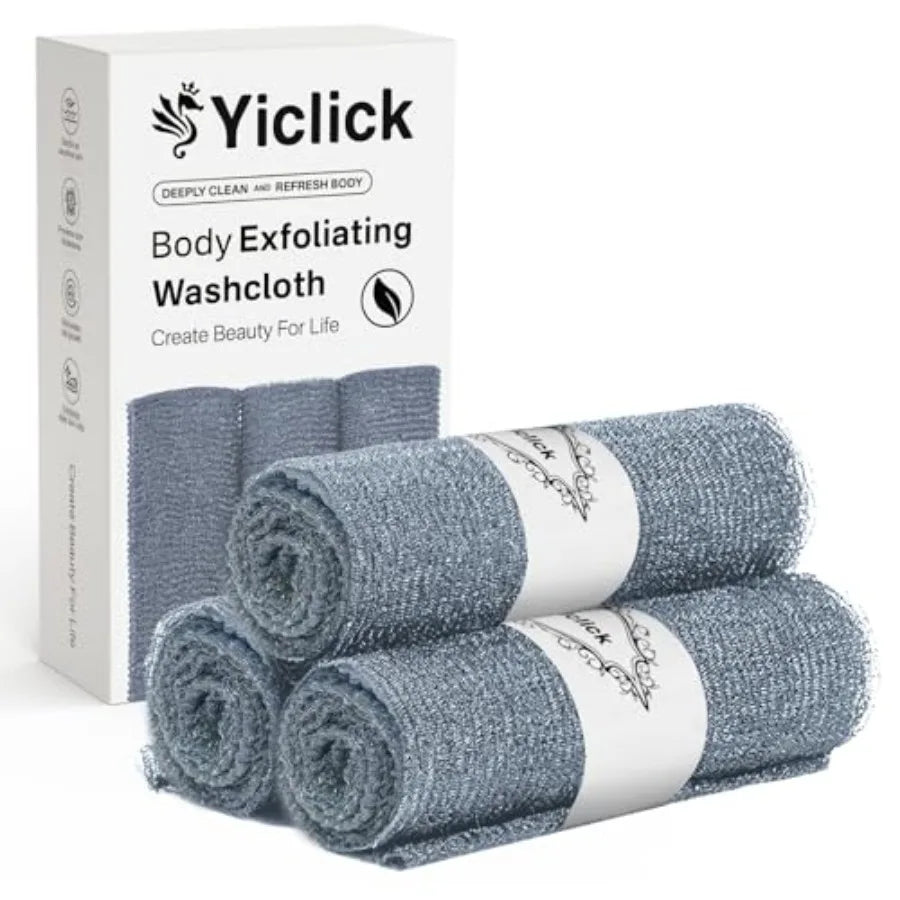 Exfoliating Washcloth Towel For Body And Back Scrubber