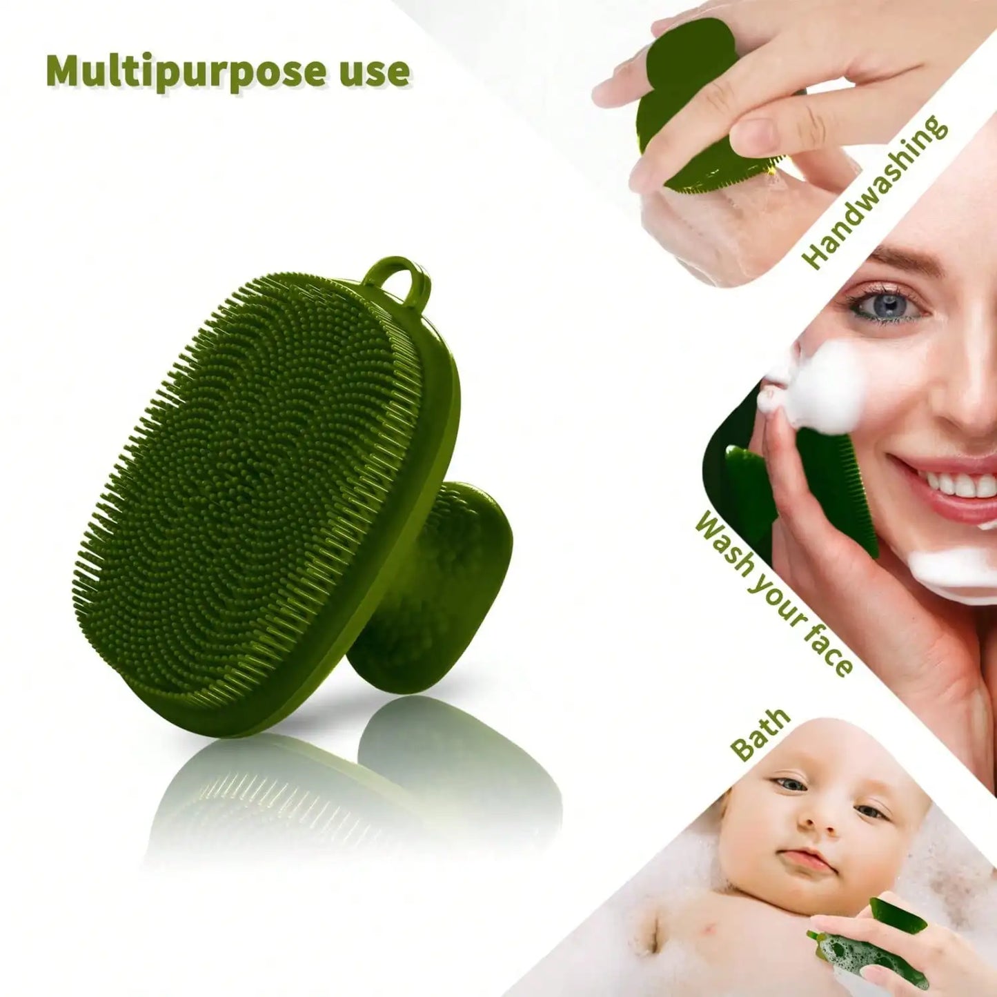 Silicone Face Scrubber For Men Facial Cleansing Brush Waterproof
