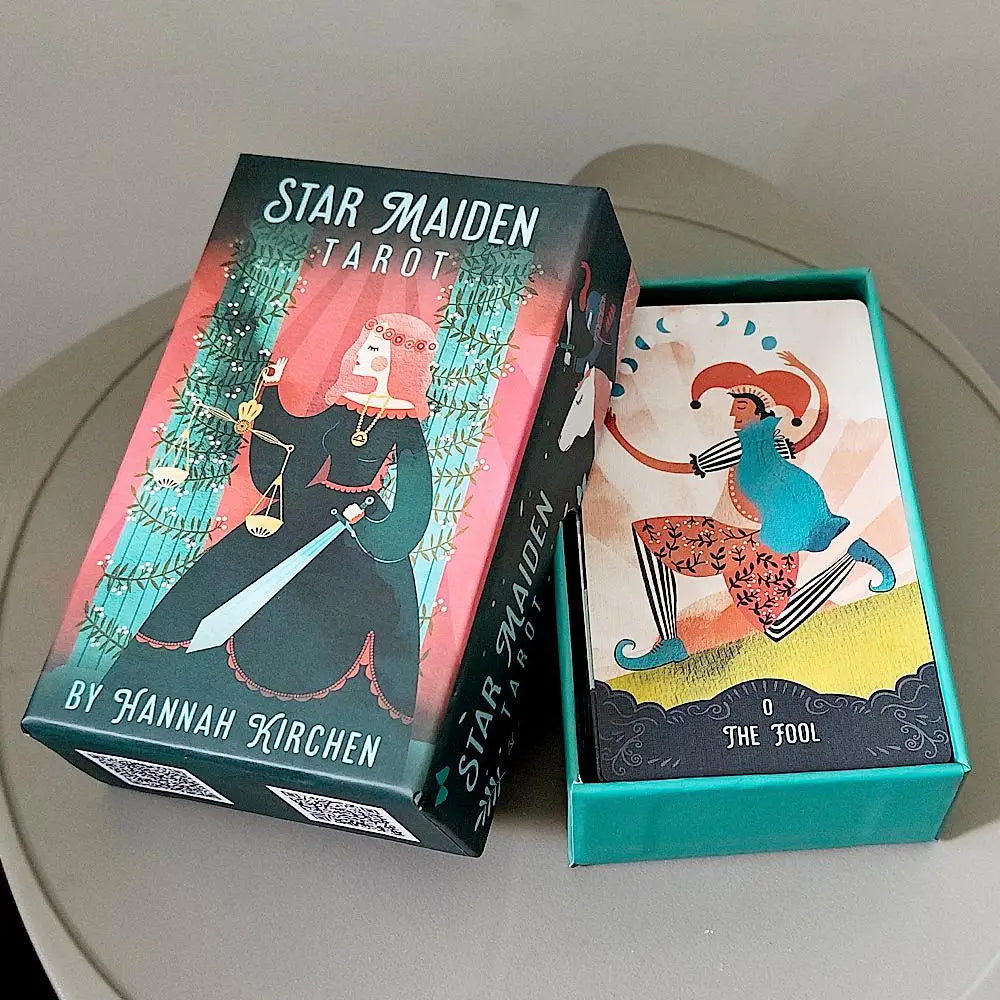Star Maiden Celestial Tarot Deck Featuring Mystical Divine Illustrations