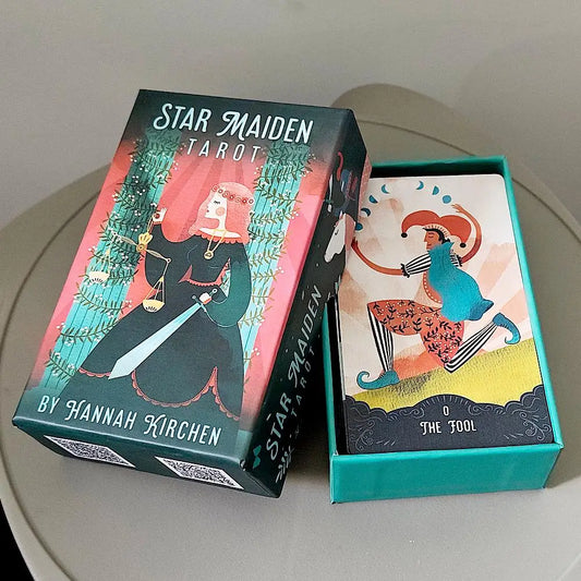 Star Maiden Celestial Tarot Deck Featuring Mystical Divine Illustrations