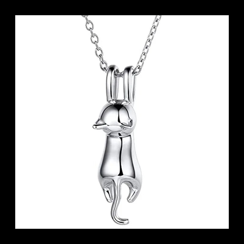 Cat Collarbone Chain Necklace With Zircon For Women