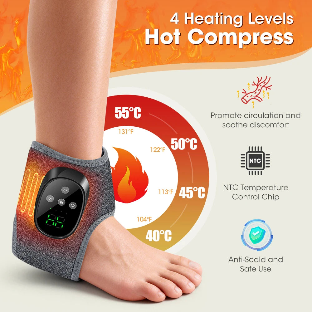 PASTSKY Cordless Heated Foot Massager With 4 Heat Levels