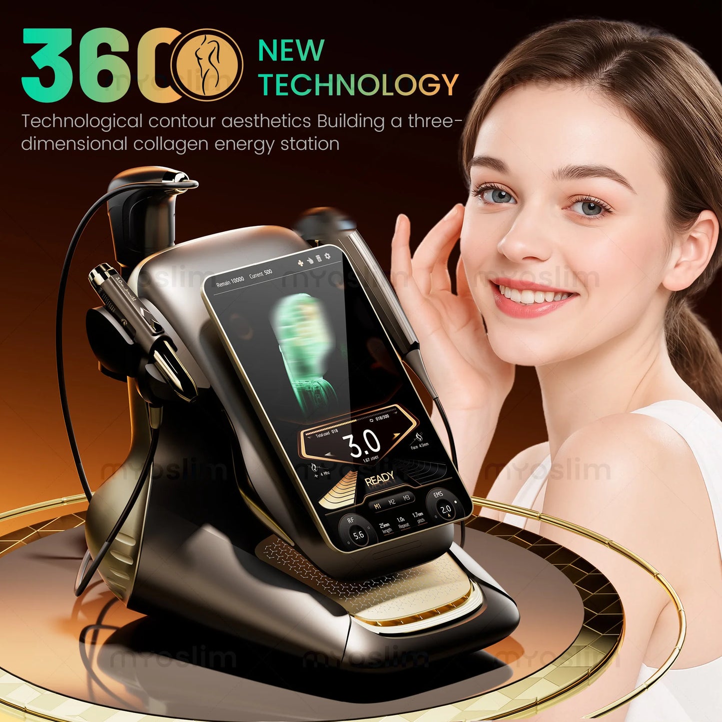 360MAX HIFU 25D 3-In-1 Noninvasive Beauty Equipment