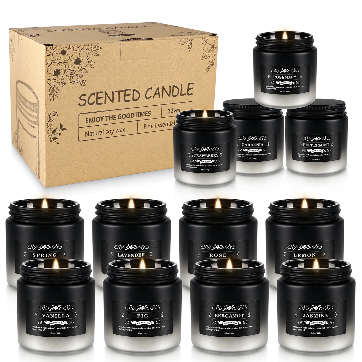 Premium Scented Soy Wax Aromatherapy Candles For Home Decor