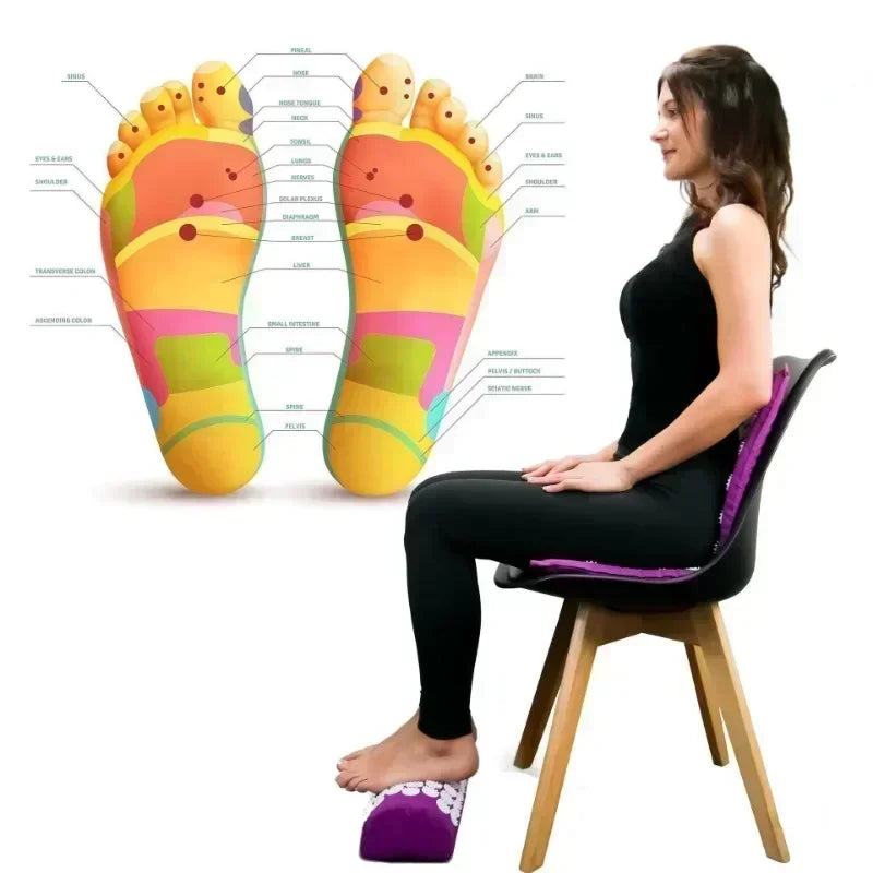 Back Massage Yoga Mat With Acupressure Pad And Pillow