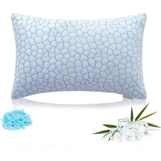 SheRest Cooling Memory Foam Pillow With Ice Silk Cover