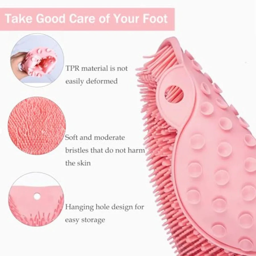 Silicone Shower Feet And Back Scrubber Mat