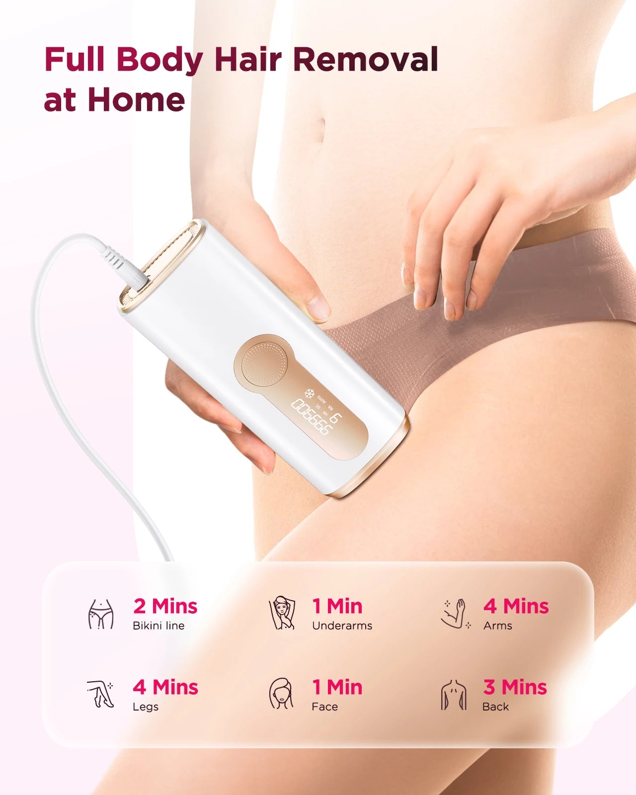 Totmizby IPL Laser Epilator Hair Removal For Body And Facial