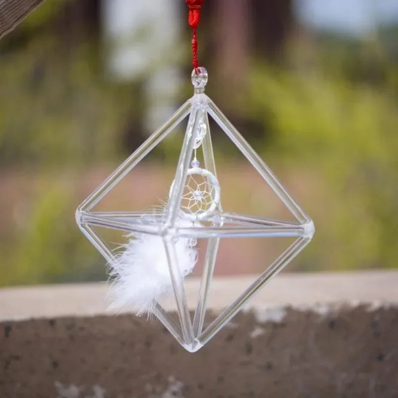 GIOIO Quartz Crystal Singing Pyramid Sound Healing Chakra Instrument