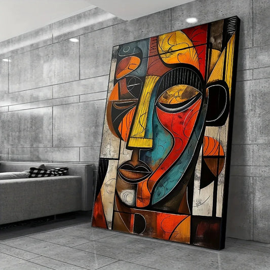 Abstract African Art Canvas Print Frameless Wall Art Modern Decor