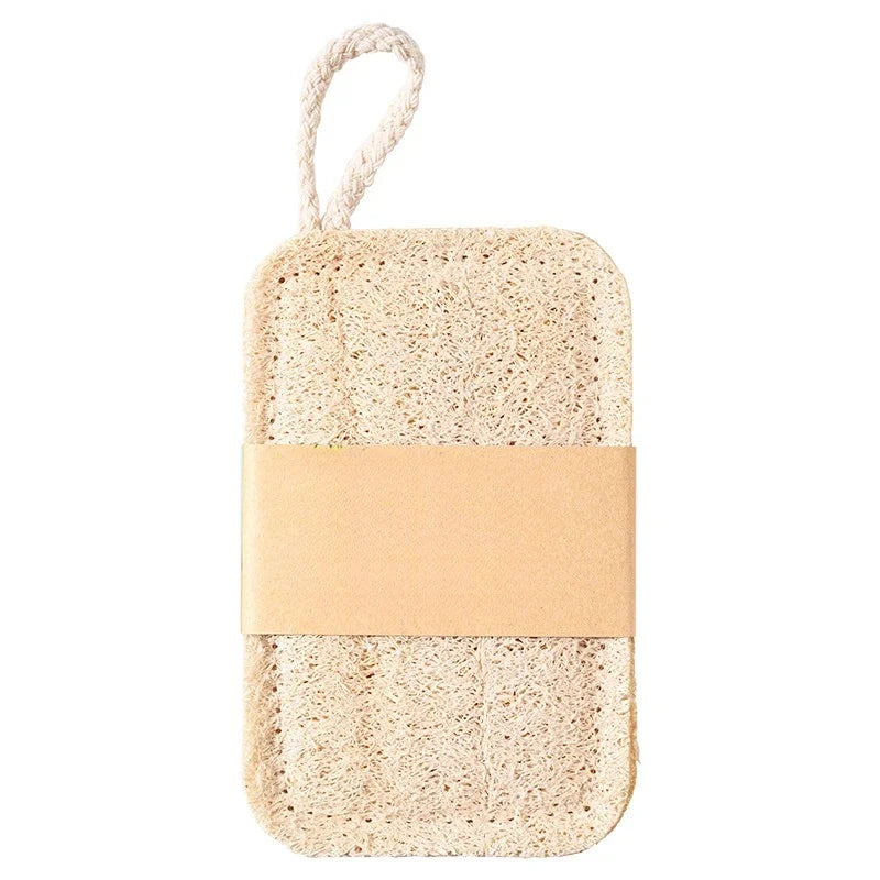 Premium 6Pcs Natural Loofah Exfoliating Sponges for Bathroom