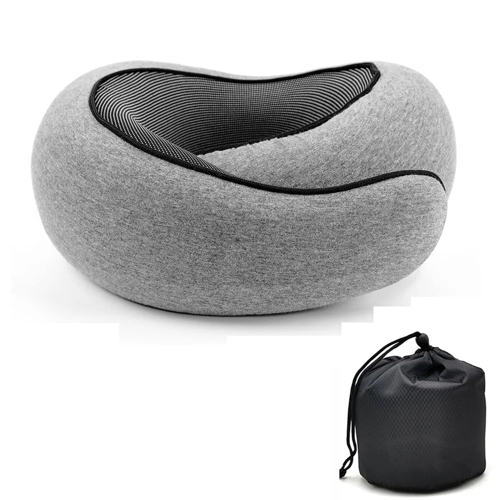 Snail Style Memory Foam Travel Neck Pillow U Shaped Support