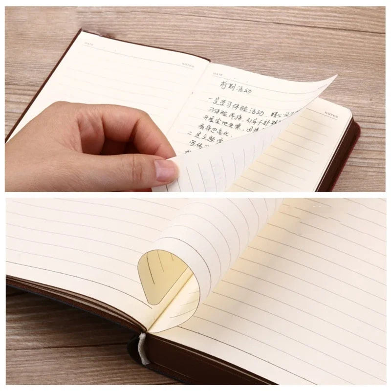 Portable Vintage Pattern Leather Notebook Diary Notepad Gift