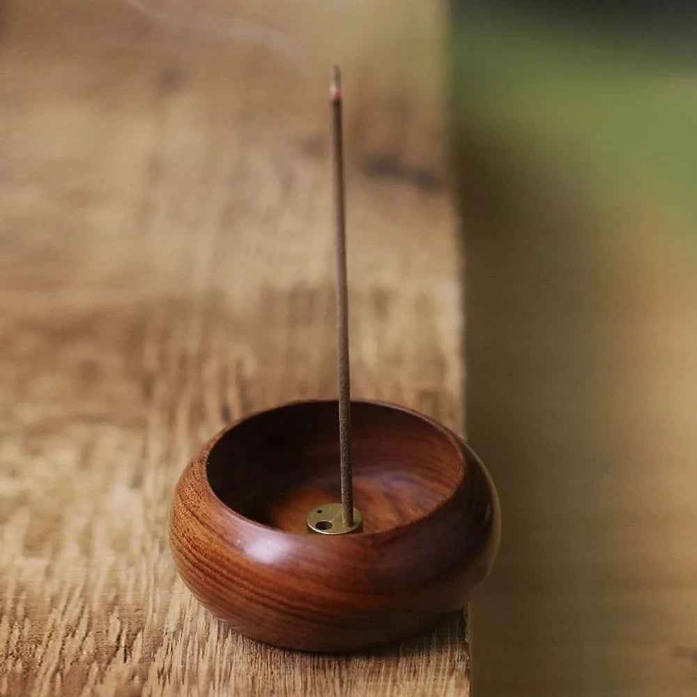 Wooden Plug In Incense Burner For Meditation Tea Rooms Home