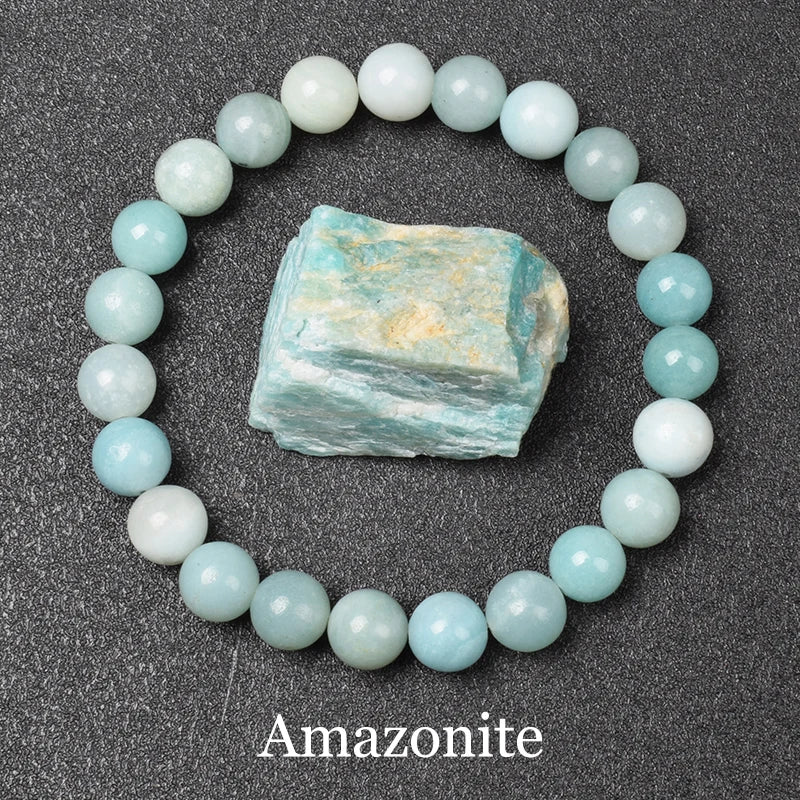 QLDDDstar Natural Golden Obsidian Stone Beaded Bracelet For Men And Women