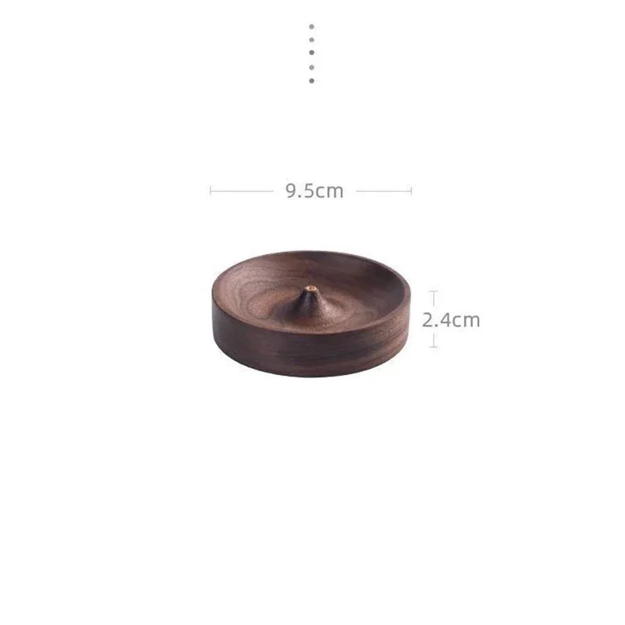 North American Walnut Solid Wood Incense Burner Tray