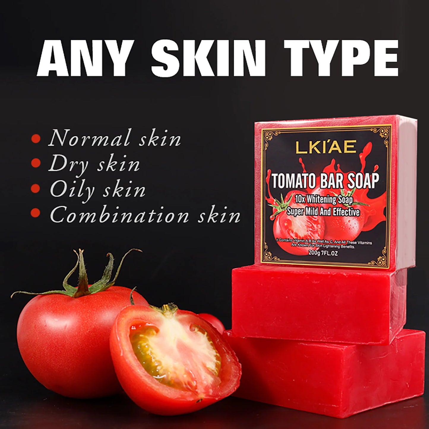 AILKE Tomato Fruit Scented Handmade Natural Bar Soap For Face