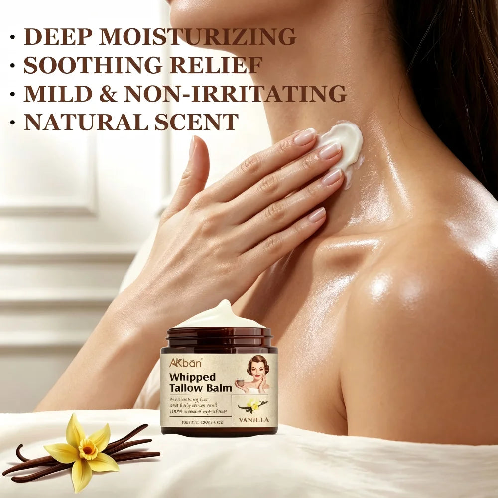 Whipped Tallow Balm With Olive Oil For Deep Hydration