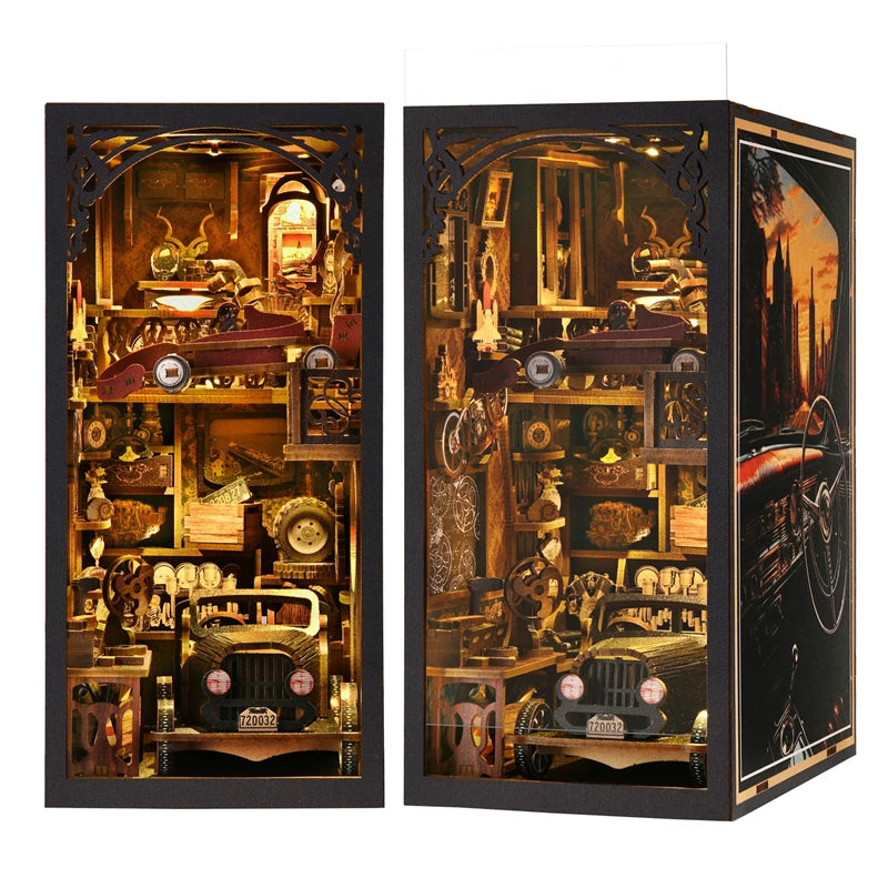 AslowSnail Diy Wooden Magic House Book Nook Kit For Shelves