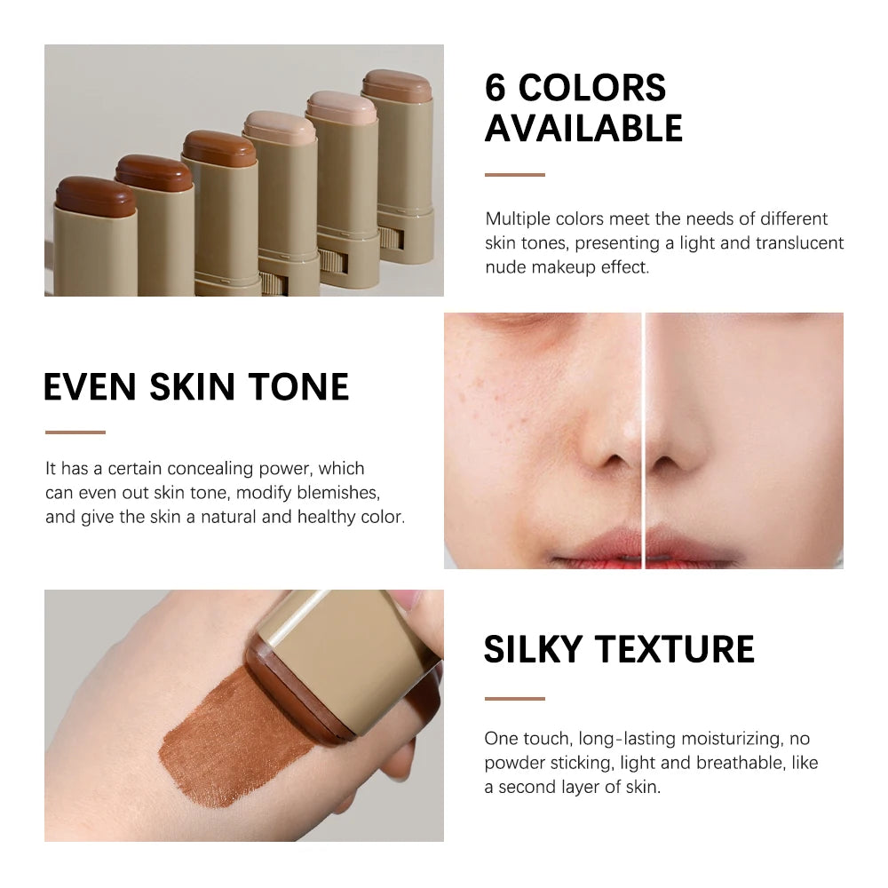 Ibcccndc Tinted Moisturizer Foundation Stick Balm Natural Hydrating Glow