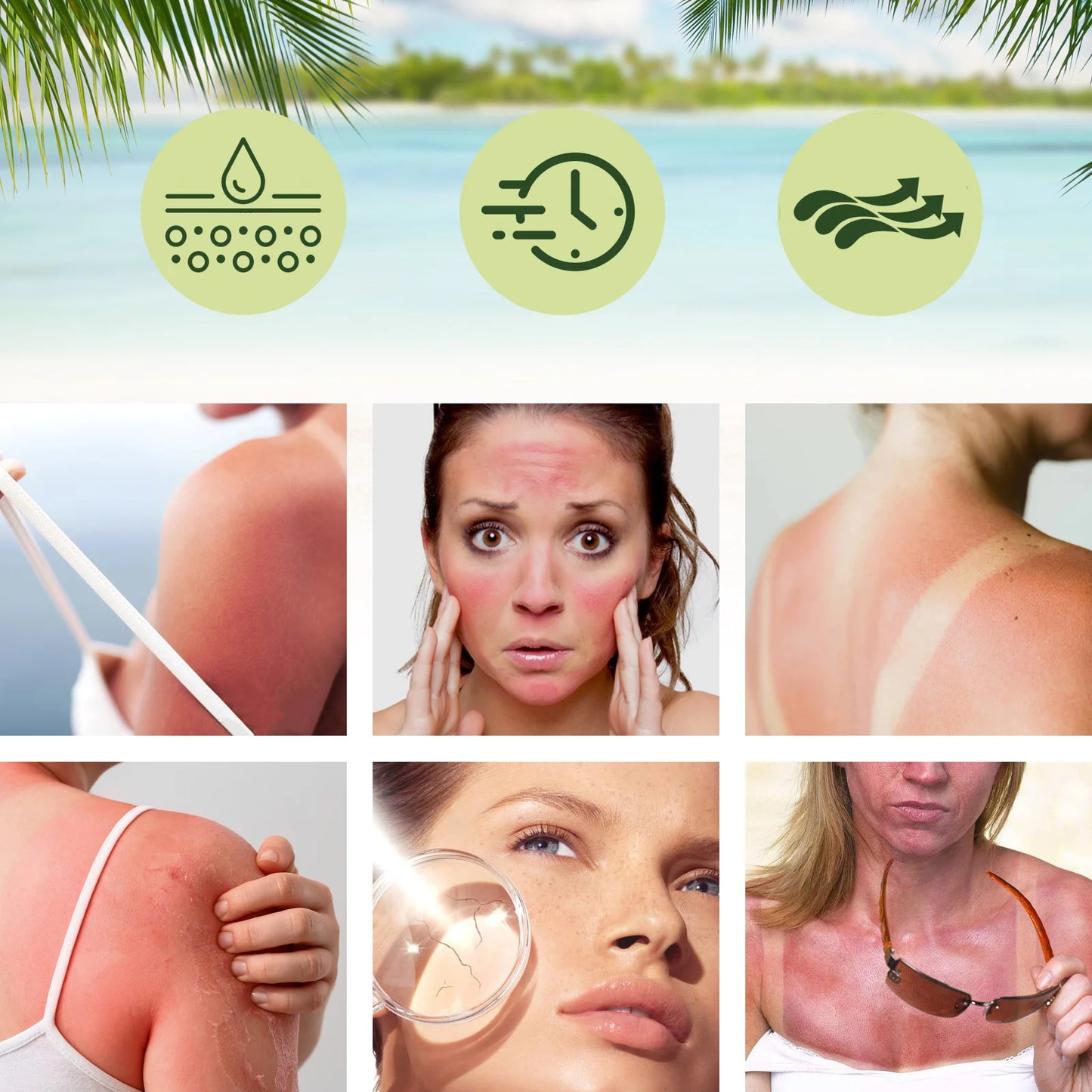 Ouhoe Aloe Vera Sunscreen SPF 50 Hydrating Cream For Daily Sun Protection