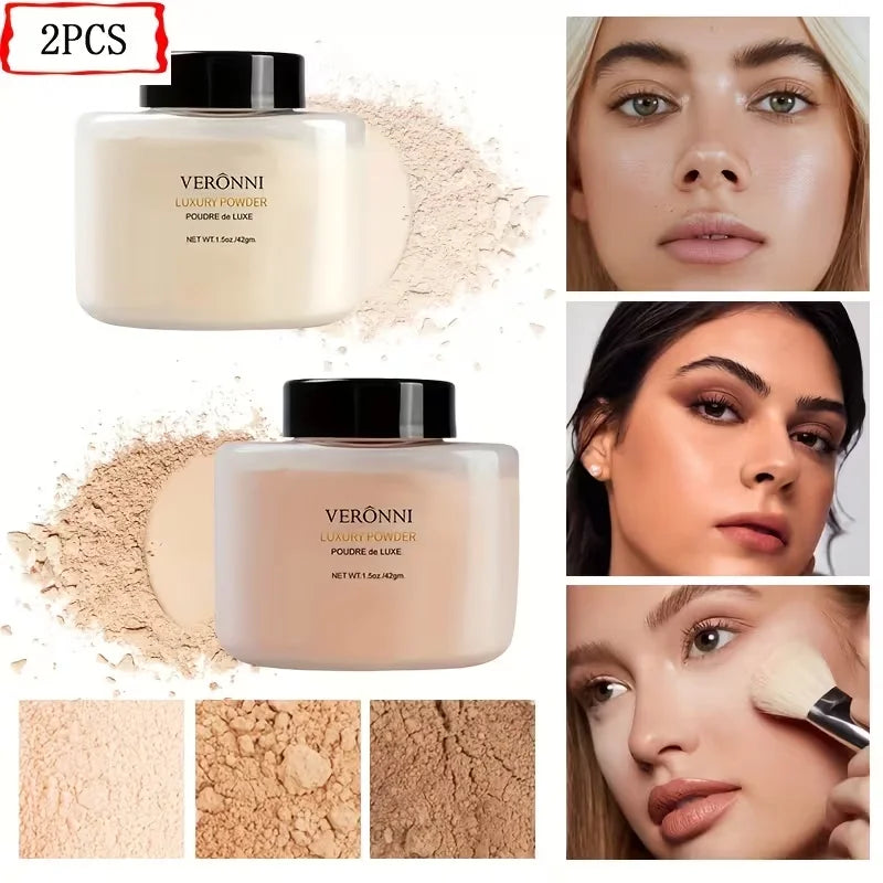 Veronni Loose Setting Powder Oil Control Waterproof Lasting Formula