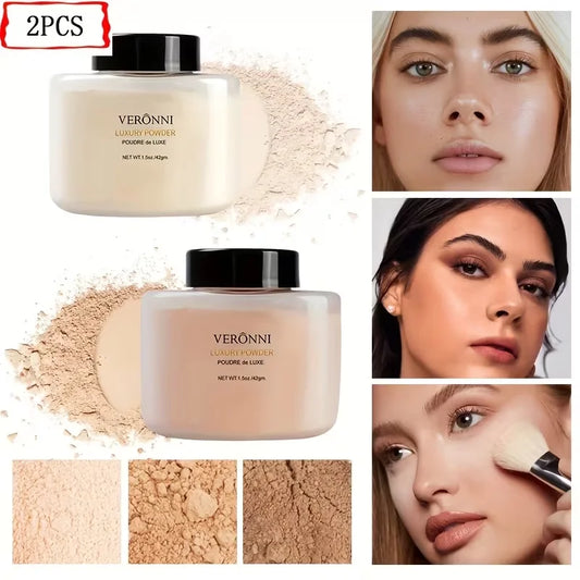 Veronni Loose Setting Powder Oil Control Waterproof Lasting Formula