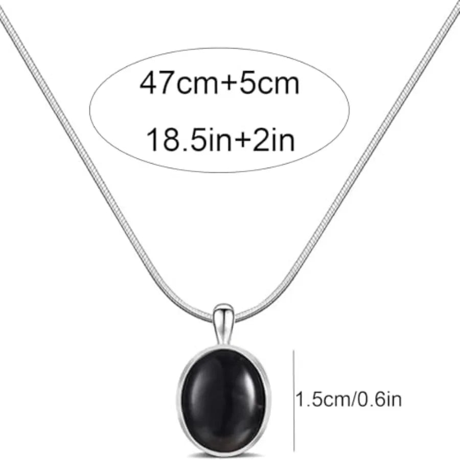 Moonstone Teardrop Pendant Necklace For Women With Healing Crystals