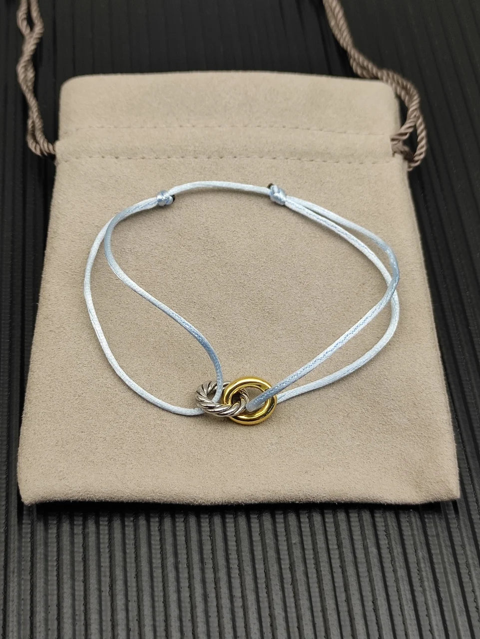 Lexington Double Ring Nylon Rope Bracelet For Men And Women
