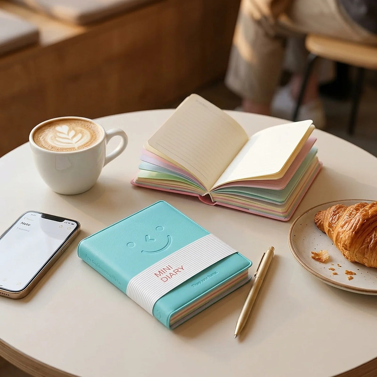 Six Pack Mini Pocket Notebooks With Leather Cover For Work