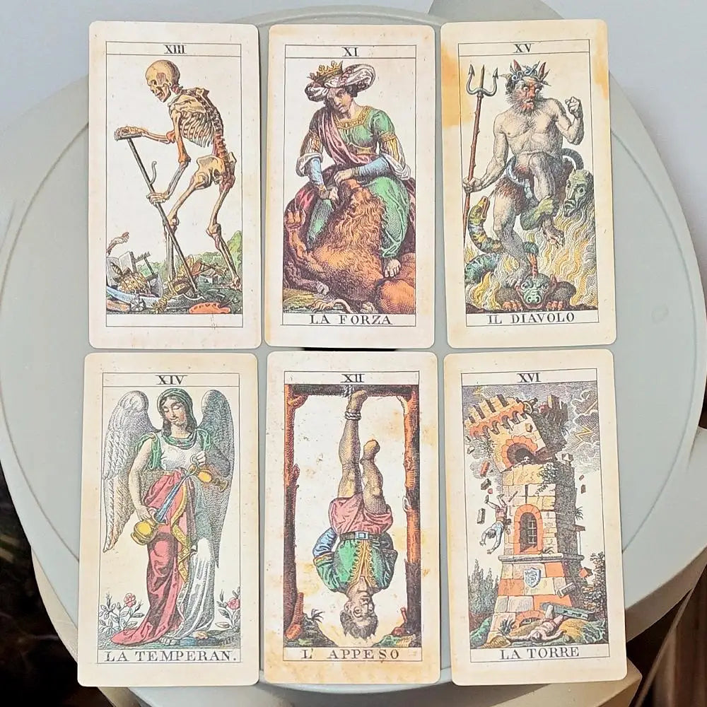 Historical Italian Tarot Deck 78 Card Vintage Reproduction Set