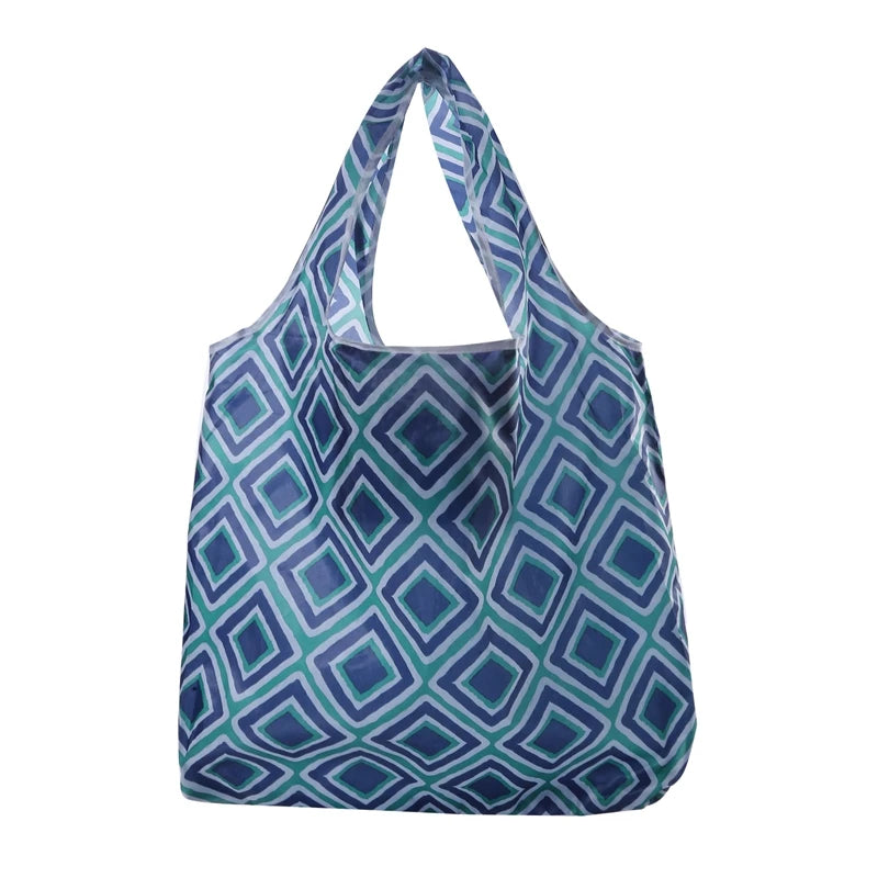Shopping Bags Fashion Portable Various Prints and Large Capacity Convenient Nylon Easy to Fold Package Travel Essential