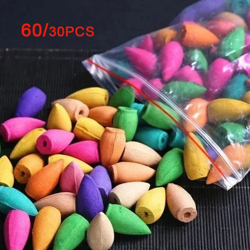 Backflow Incense Cones for Waterfall, Mixed Natural Scents