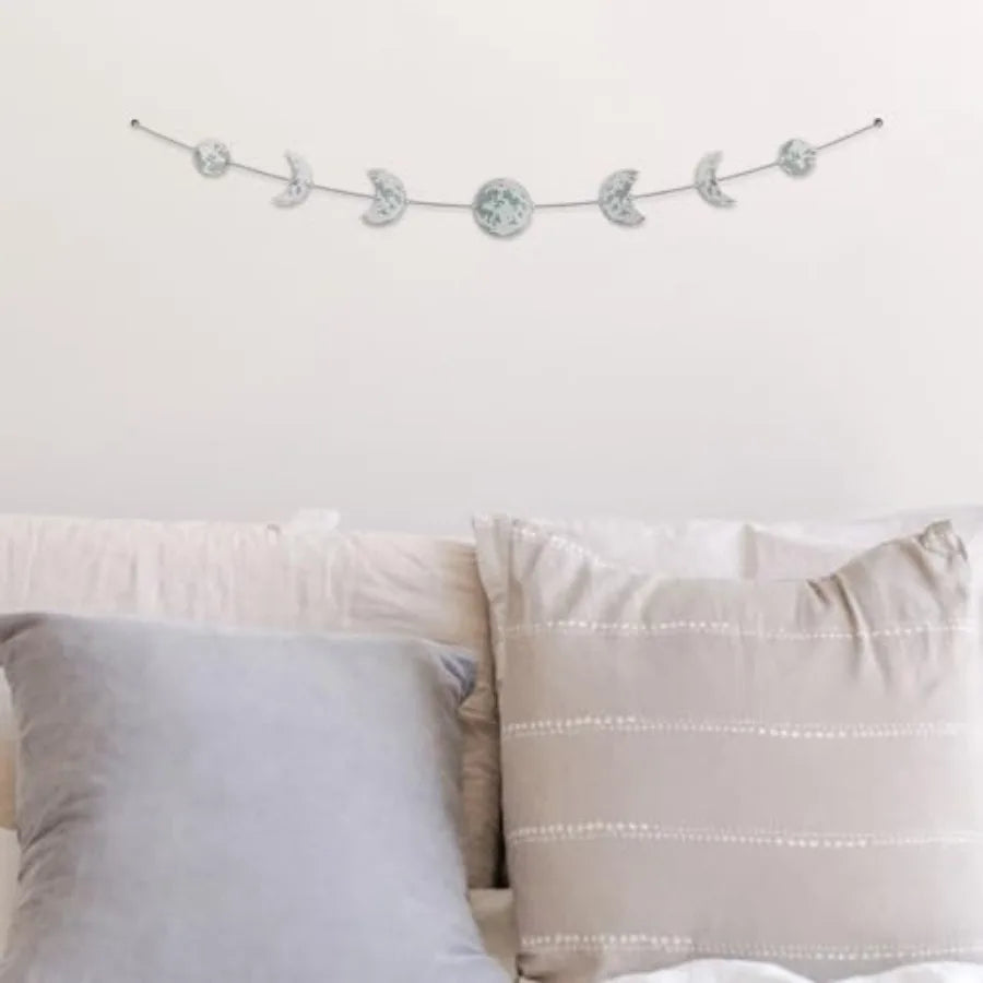 Moon Phase Wall Decor Rustic Pastoral Home Accent Artwork