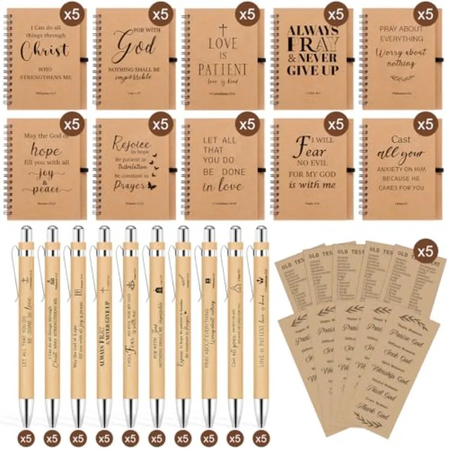 Mothers Day Christian Spiral Notebook With Bible Pen And Bookmark