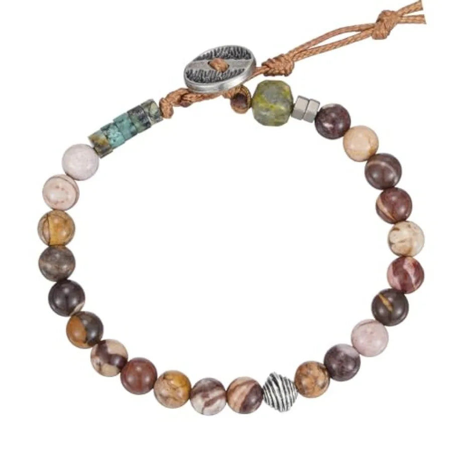 Boho Handmade Natural Stone Crystal Leather Bead Wrap Bracelets Collection