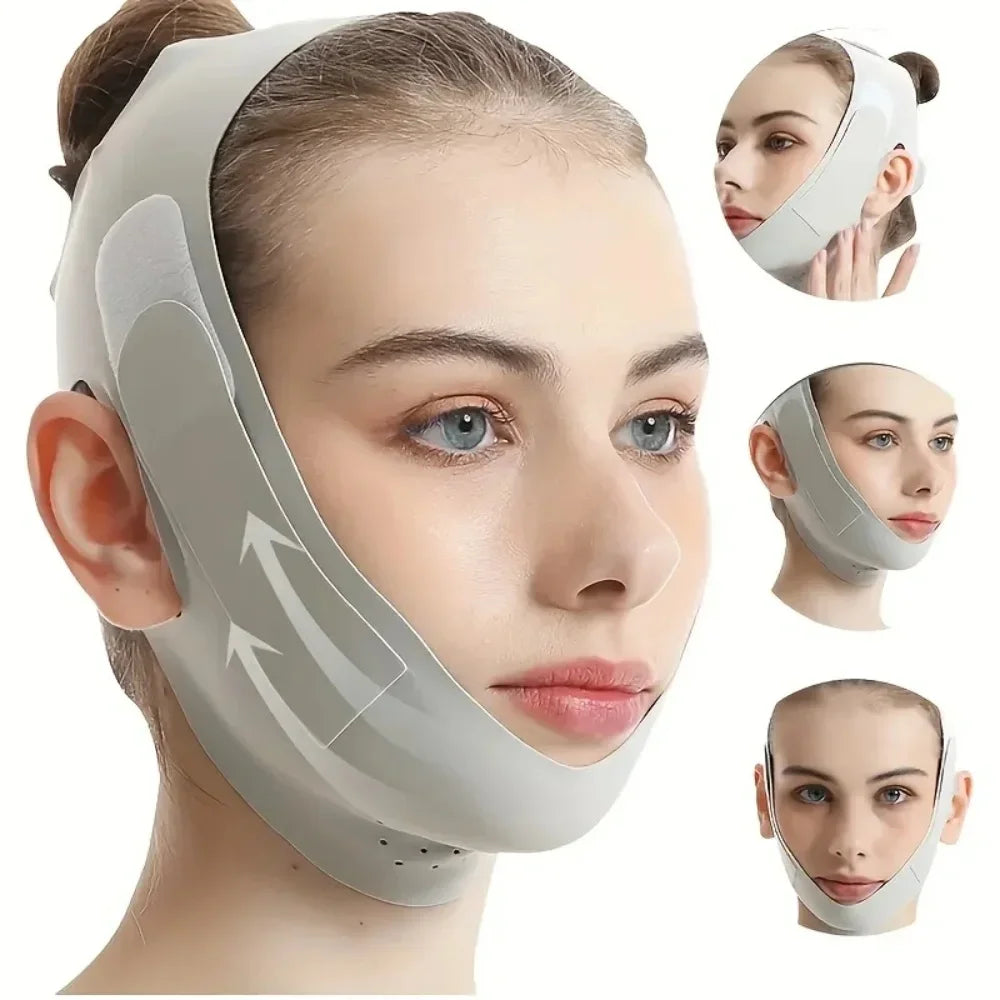 V Shape Facial Lift Band Breathable Reusable Double Chin Reducer Daily Skin Care