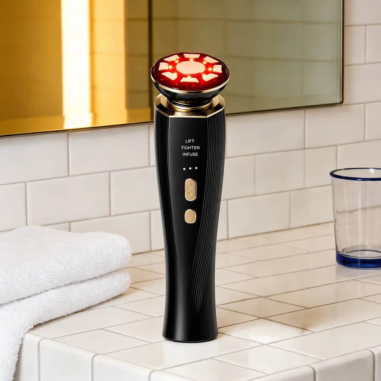 Three In One Red Light Facial And Neck Beauty Device