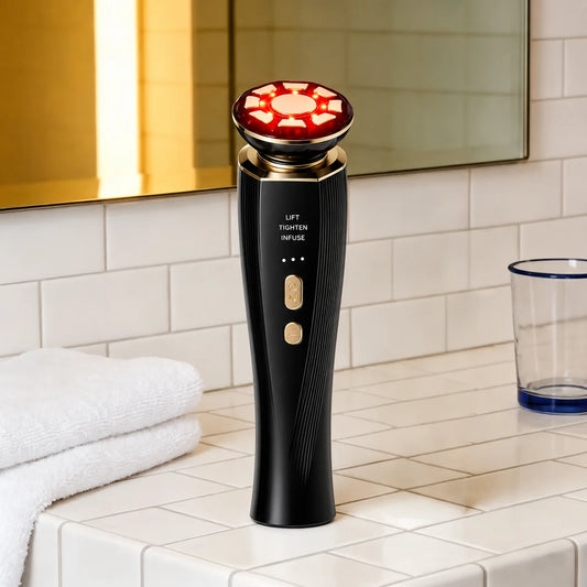 Three In One Red Light Facial And Neck Beauty Device