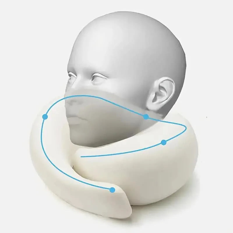 Snail Style Memory Foam Travel Neck Pillow U Shaped Support