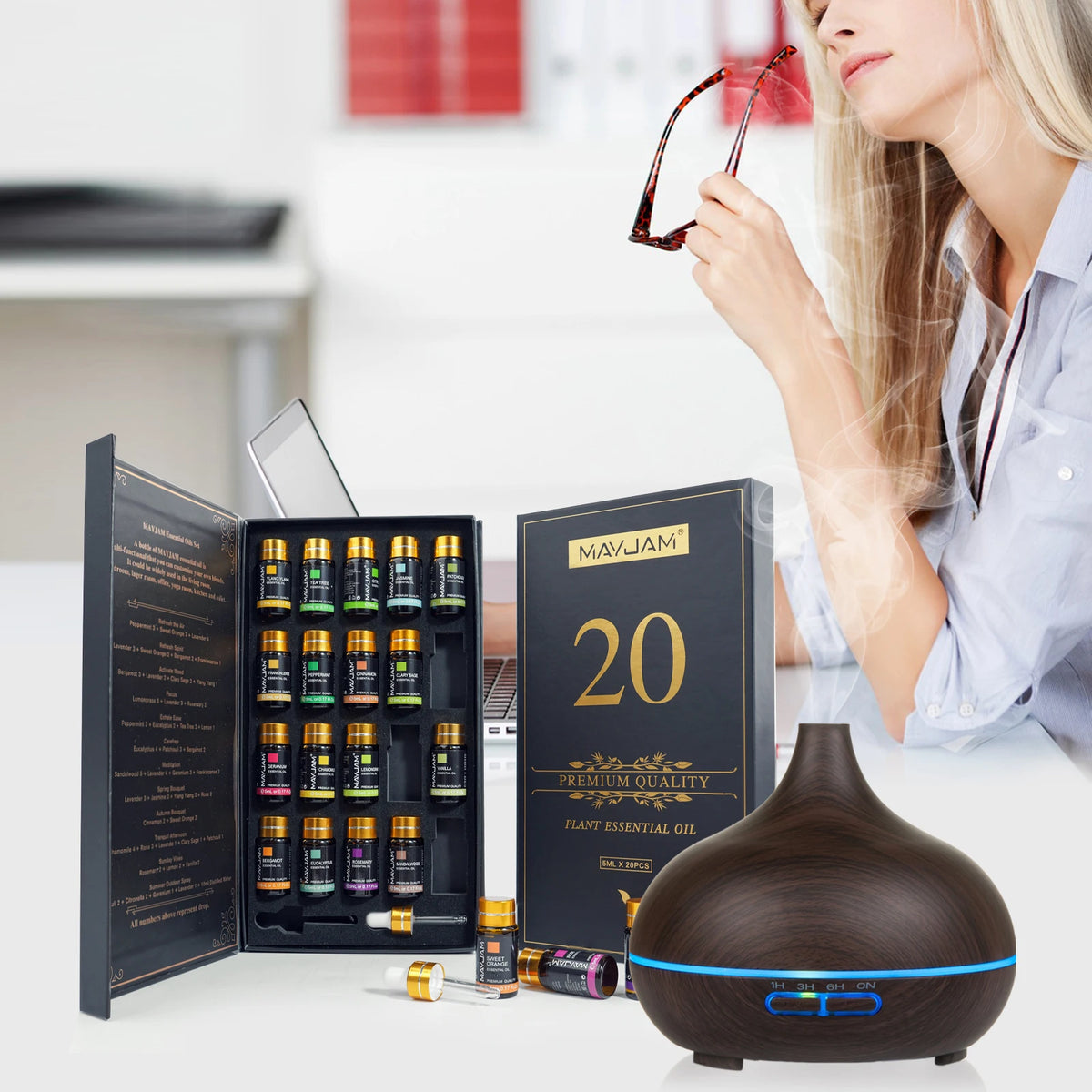Mayjam Pure Essential Oils Set Natural Aromatherapy Blend