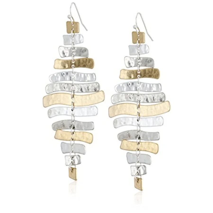 Robert Lee Morris Soho Prisma Two-Tone Sculptural Drop Earrings
