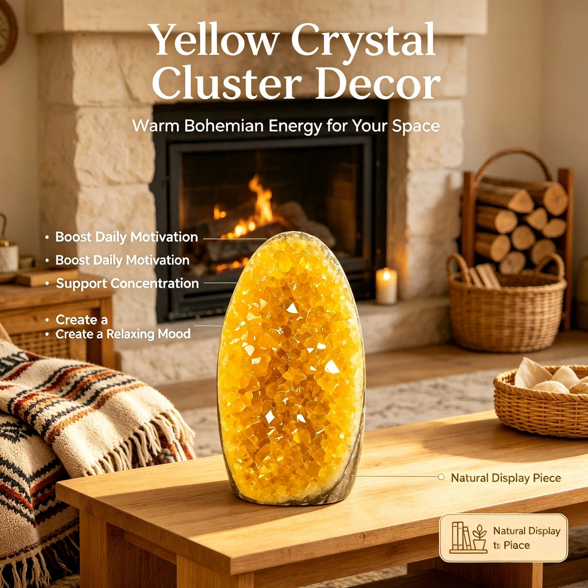 Natural Crystal Clusters For Jewelry Making And Holiday Gifts