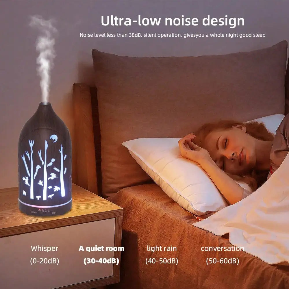 Ultrasonic Essential Oil Diffuser With Auto Shut Off Quiet Design